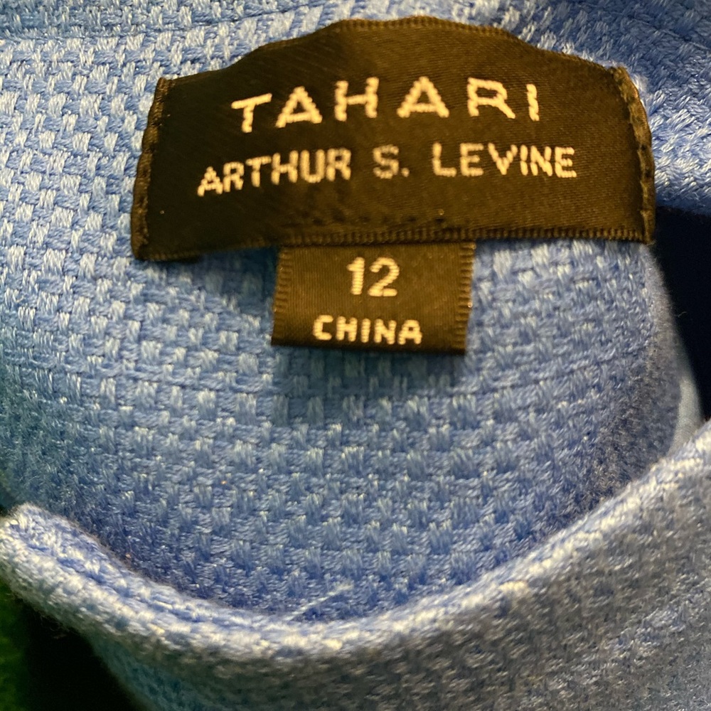 Tahari Light Blue Dress Size 12